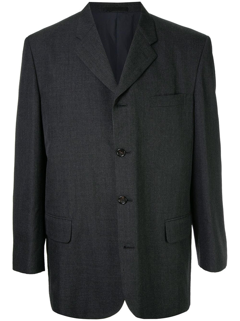 COMME DES GARÇONS notched structured blazer