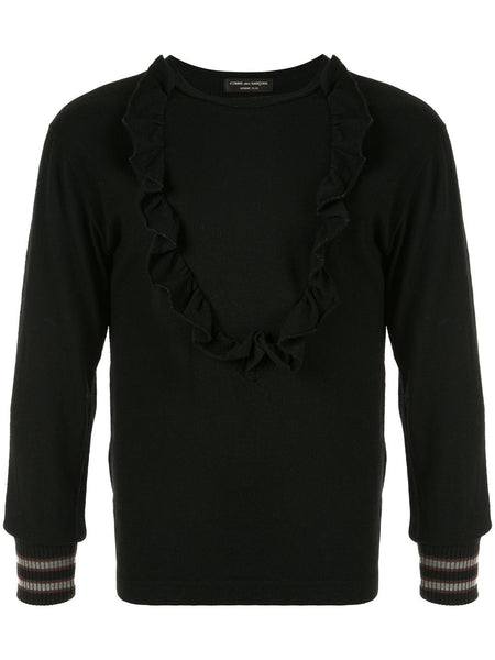 COMME DES GARÇONS Homme Plus ruffle trim jumper
