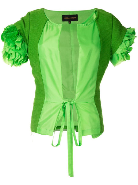 COMME DES GARÇONS panelled collarless jacket
