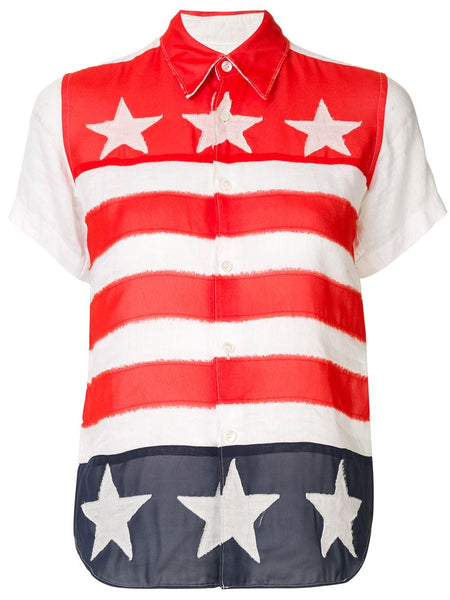 JUNYA WATANABE COMME DES GARÇONS mixed print shirt