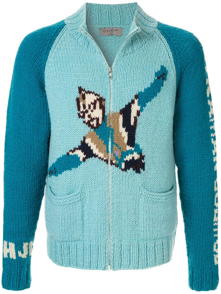 YOHJI YAMAMOTO Ultraman intarsia sweater