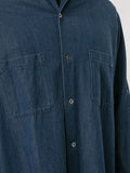 YOHJI YAMAMOTO cut-away collar denim shirt