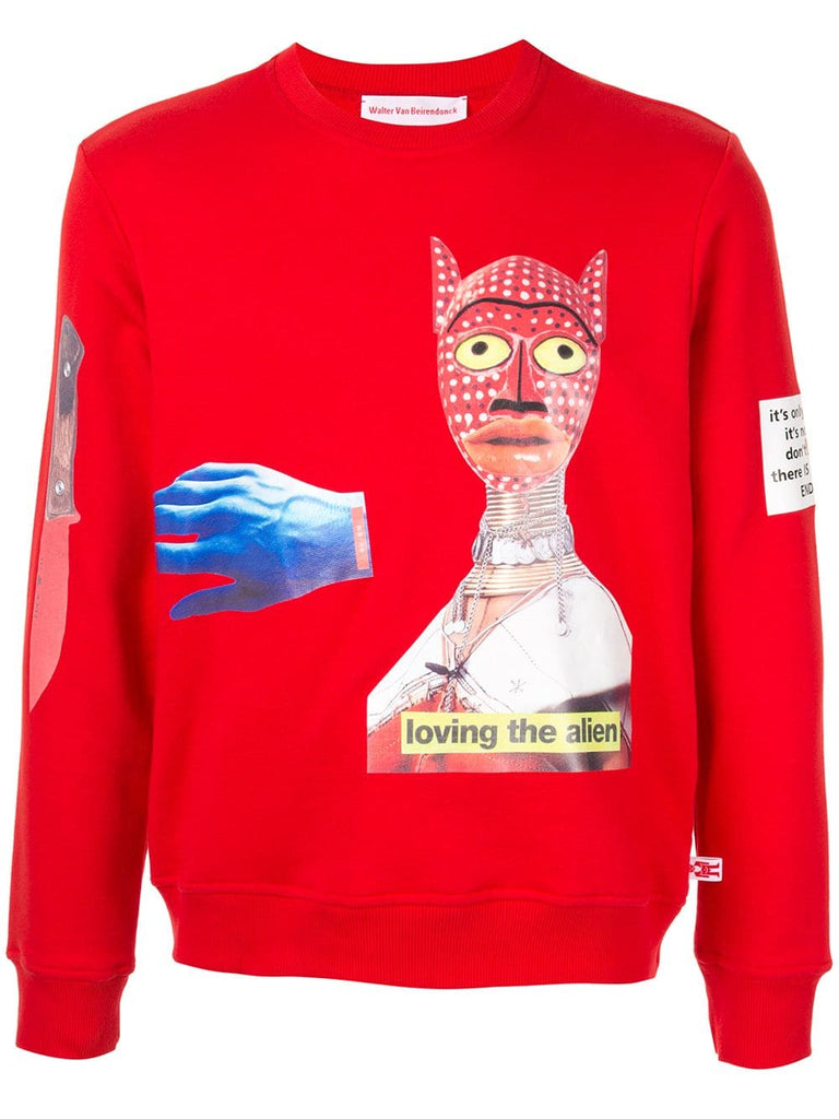 WALTER VAN BEIRENDONCK Loving the Alien sweatshirt