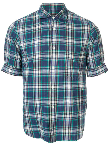 COMME DES GARÇONS checked shortsleeved shirt