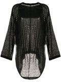 COMME DES GARÇONS sheer long-sleeve dress