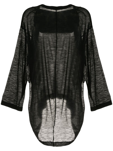 COMME DES GARÇONS sheer long-sleeve dress