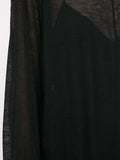 COMME DES GARÇONS sheer long-sleeve dress