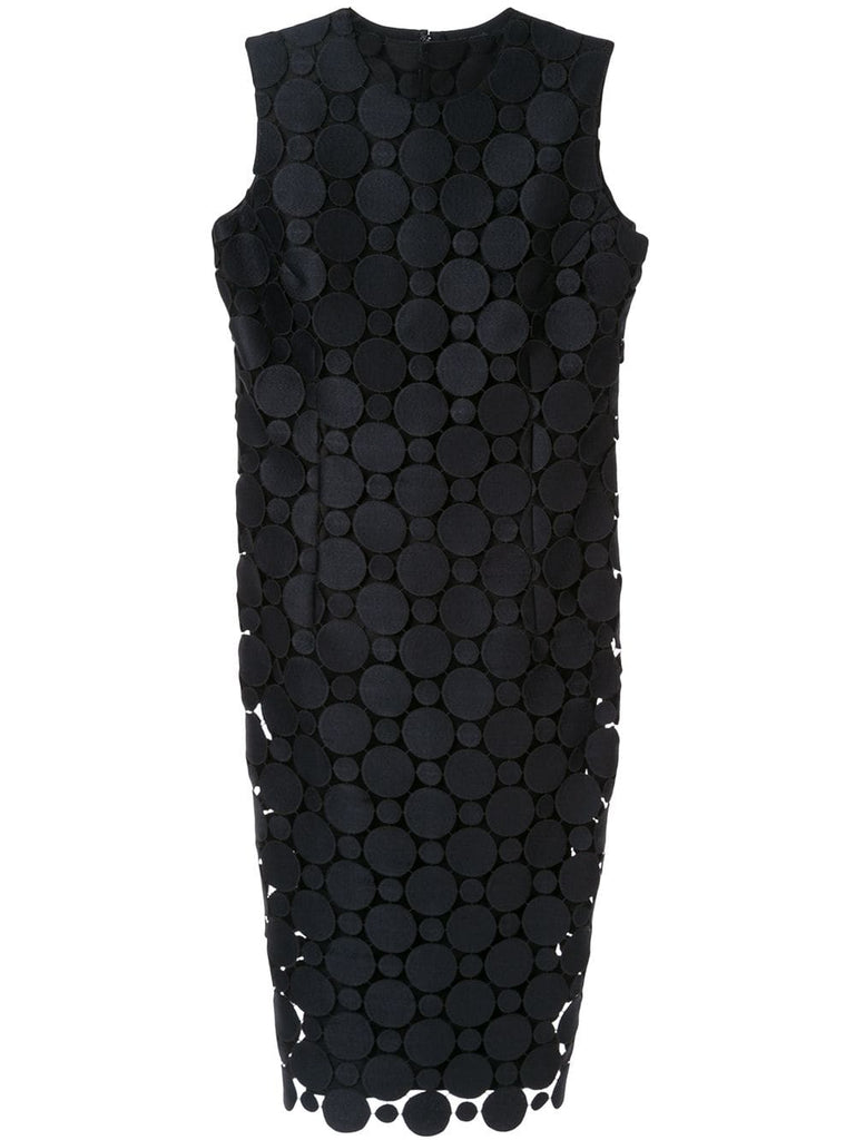 COMME DES GARÇONS embroidered circles dress
