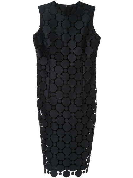 COMME DES GARÇONS embroidered circles dress