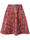 JUNYA WATANABE COMME DES GARÇONS plaid tweed flared skirt