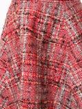 JUNYA WATANABE COMME DES GARÇONS plaid tweed flared skirt