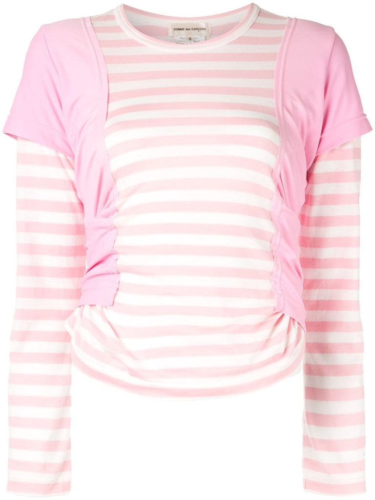 COMME DES GARÇONS layered striped top