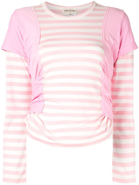 COMME DES GARÇONS layered striped top