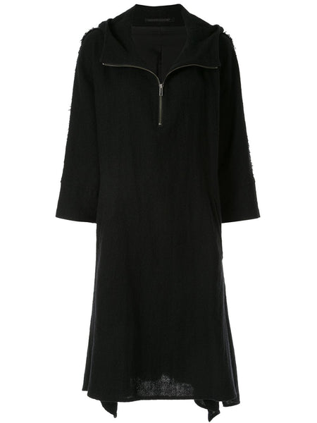 YOHJI YAMAMOTO hooded tunic dress