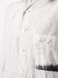 ISSEY MIYAKE marble effect shirt dress