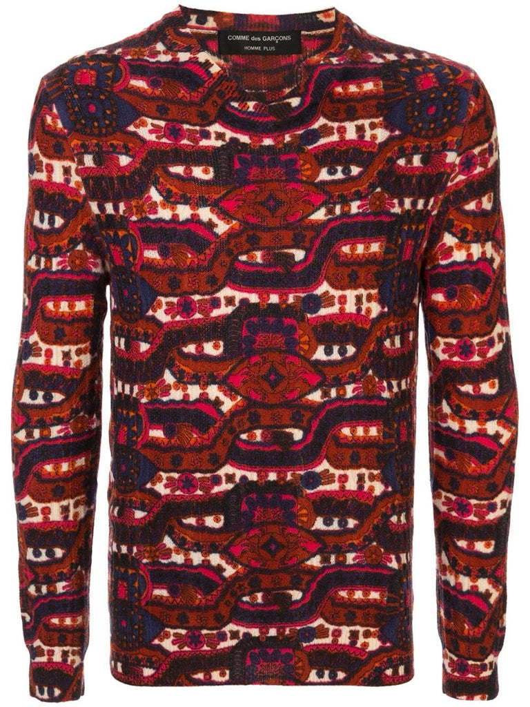 COMME DES GARÇONS intarsia knit jumper