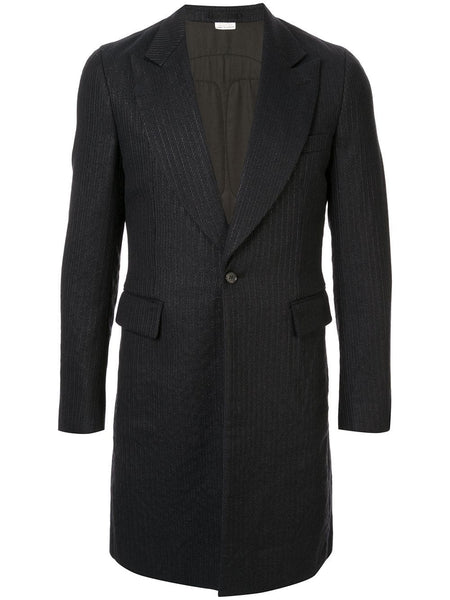 COMME DES GARÇONS metallic stripe cut out jacket