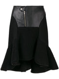 JUNYA WATANABE COMME DES GARÇONS faux leather ruffled skirt