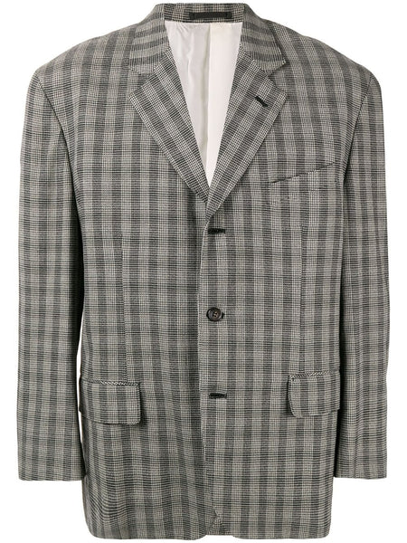 COMME DES GARÇONS houndstooth striped blazer
