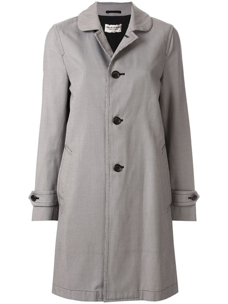 COMME DES GARÇONS micro check straight coat