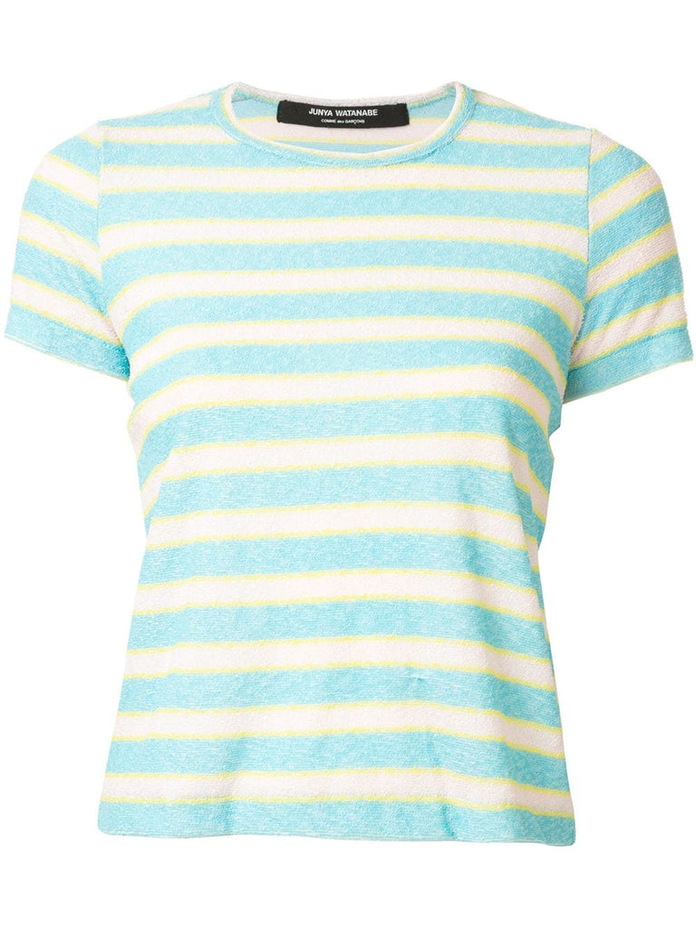 JUNYA WATANABE COMME DES GARÇONS textured striped T-shirt