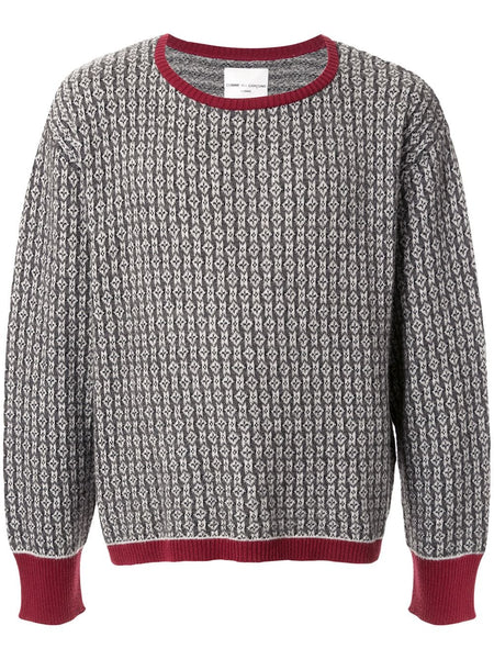 COMME DES GARÇONS geometric pattern jumper