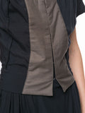 COMME DES GARÇONS single-sleeve corset midi dress