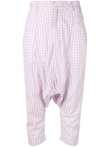 COMME DES GARÇONS gingham print trousers