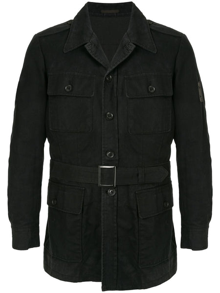 YOHJI YAMAMOTO belted military jacket