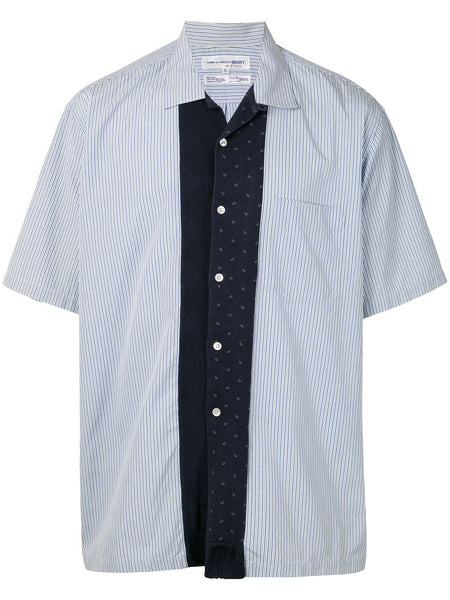 COMME DES GARÇONS sock placket short-sleeved shirt