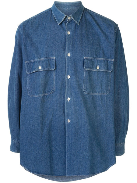 COMME DES GARÇONS denim button-up shirt