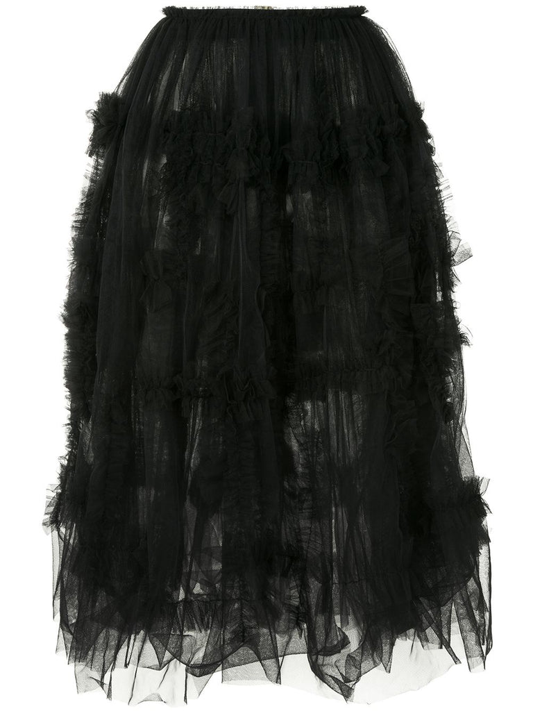 COMME DES GARÇONS tulle ruffle skirt