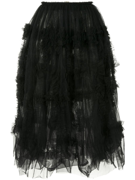 COMME DES GARÇONS tulle ruffle skirt