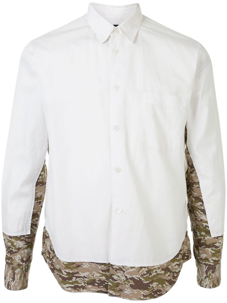 COMME DES GARÇONS camouflage panel shirt