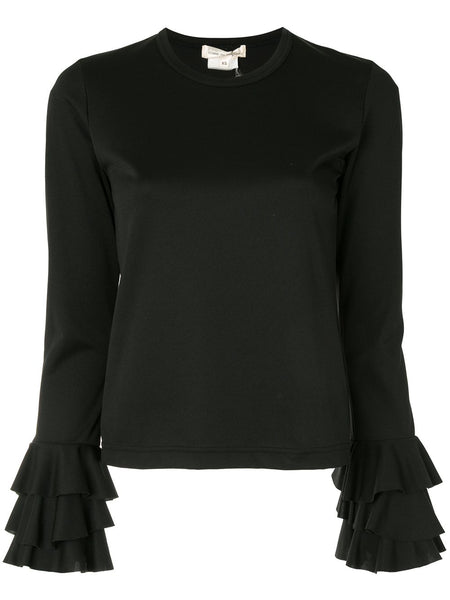 COMME DES GARÇONS ruffle sleeve top