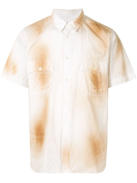 COMME DES GARÇONS spray paint cotton shirt