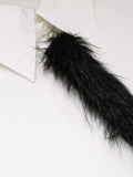 COMME DES GARÇONS fur tie shirt