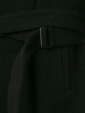 Yohji Yamamoto hooded belted knee-length coat