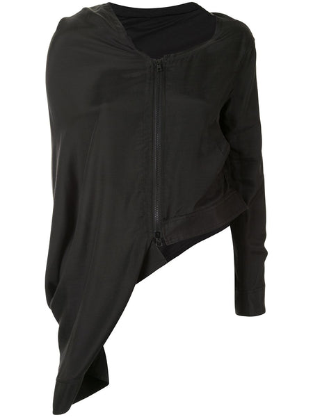 Yohji Yamamoto sleeve-cape zipped jacket