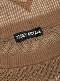Issey Miyake geometric embroidery jumper
