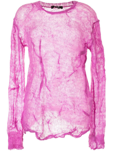 Junya Watanabe Comme des Garçons sheer knitted top