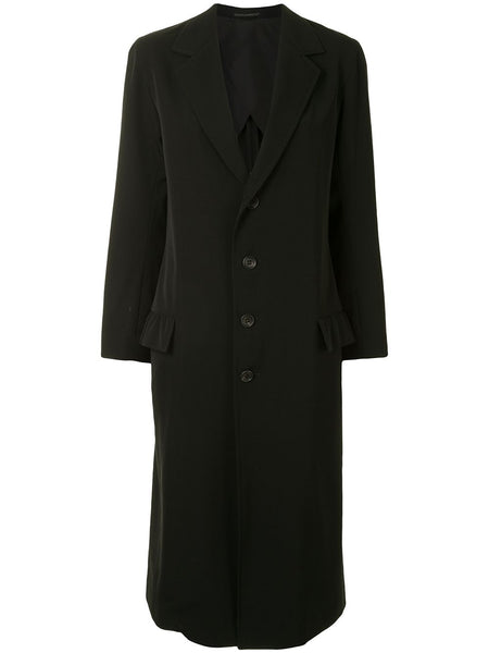 Yohji Yamamoto slim-fit midi coat