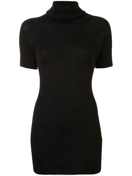 Yohji Yamamoto rib-knitted turtle neck top