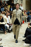 COMME des GARÇONS HOMME PLUS zip-up lapel jacket