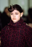 COMME des GARÇONS embroidered tartan wrap jacket