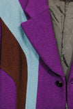 COMME des GARÇONS <br> Purple Blazer With Blue Panels