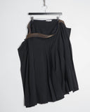 JUNYA WATANABE pleated stacked zipper skirt