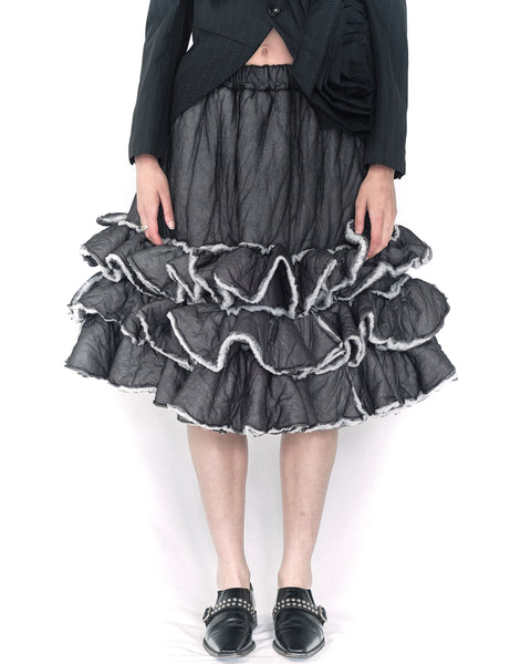 COMME DES GARÇONS insulated ruffle skirt