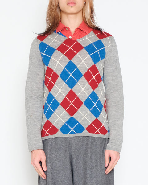 COMME des GARÇONS SHIRT amazing argyle knit