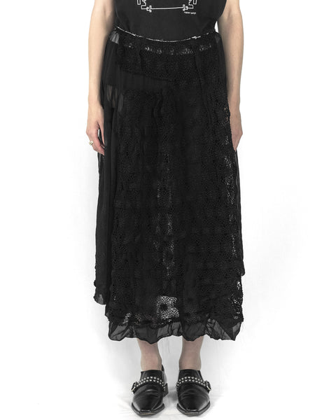 COMME des GARÇONS Broken Bride lace skirt